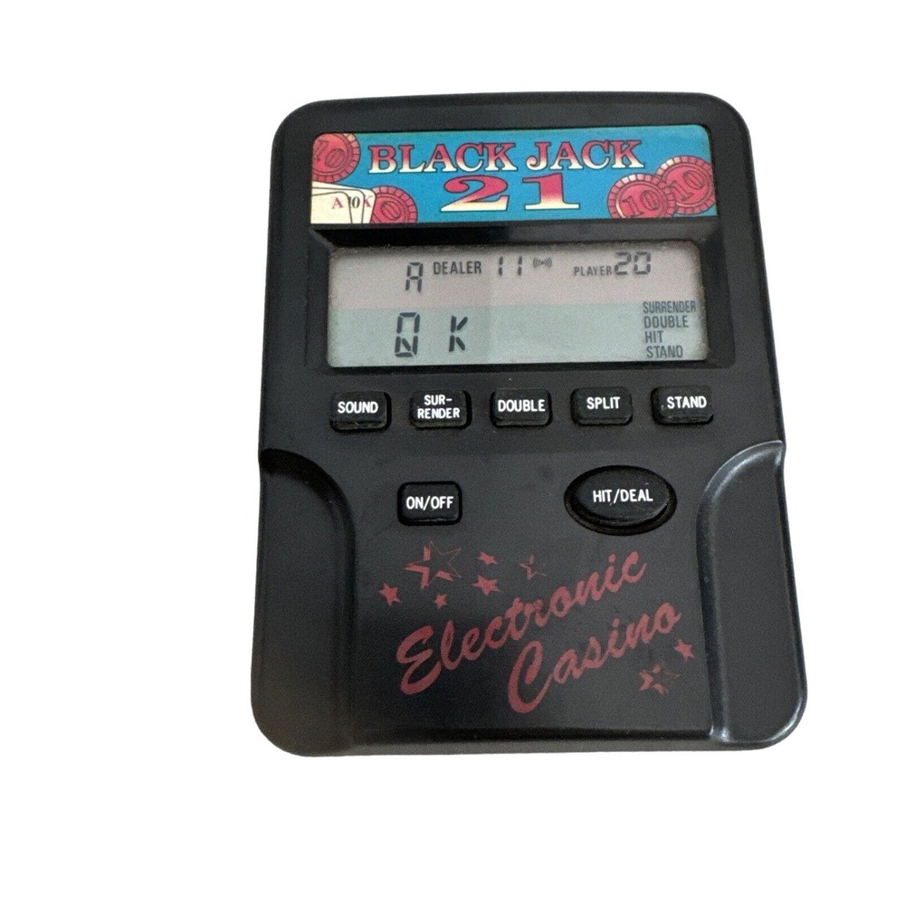 Radica Blackjack 21 Electronic Handheld Game TESTED Electronic Casino